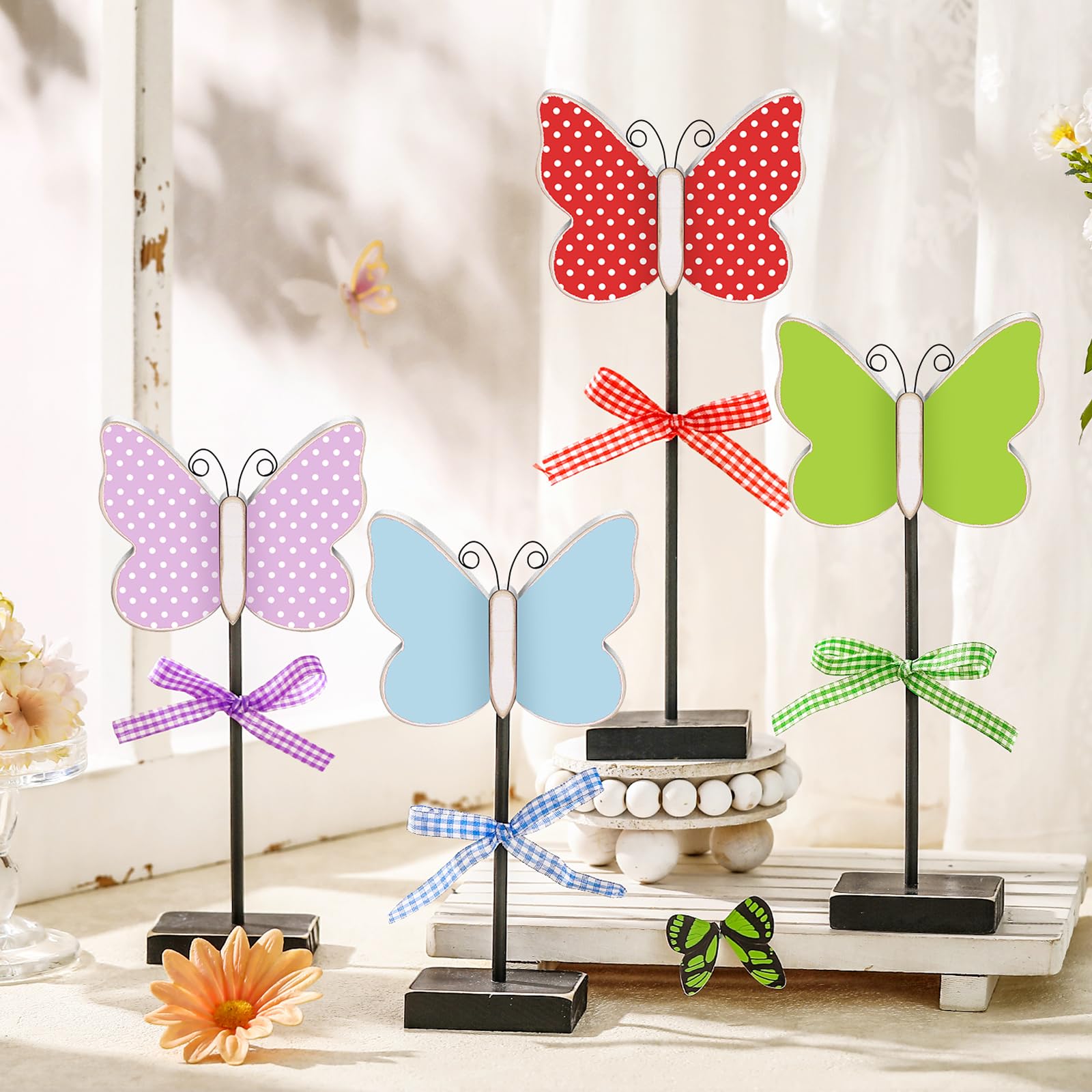 BUTTERFLY - acada92264⑧ Amazon.com: Oraytteo Metal Butterfly Wall Decor, 4pcs
